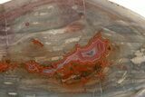 Polished Devil's Red Agate Slab - TeePee Canyon, South Dakota #373411-1